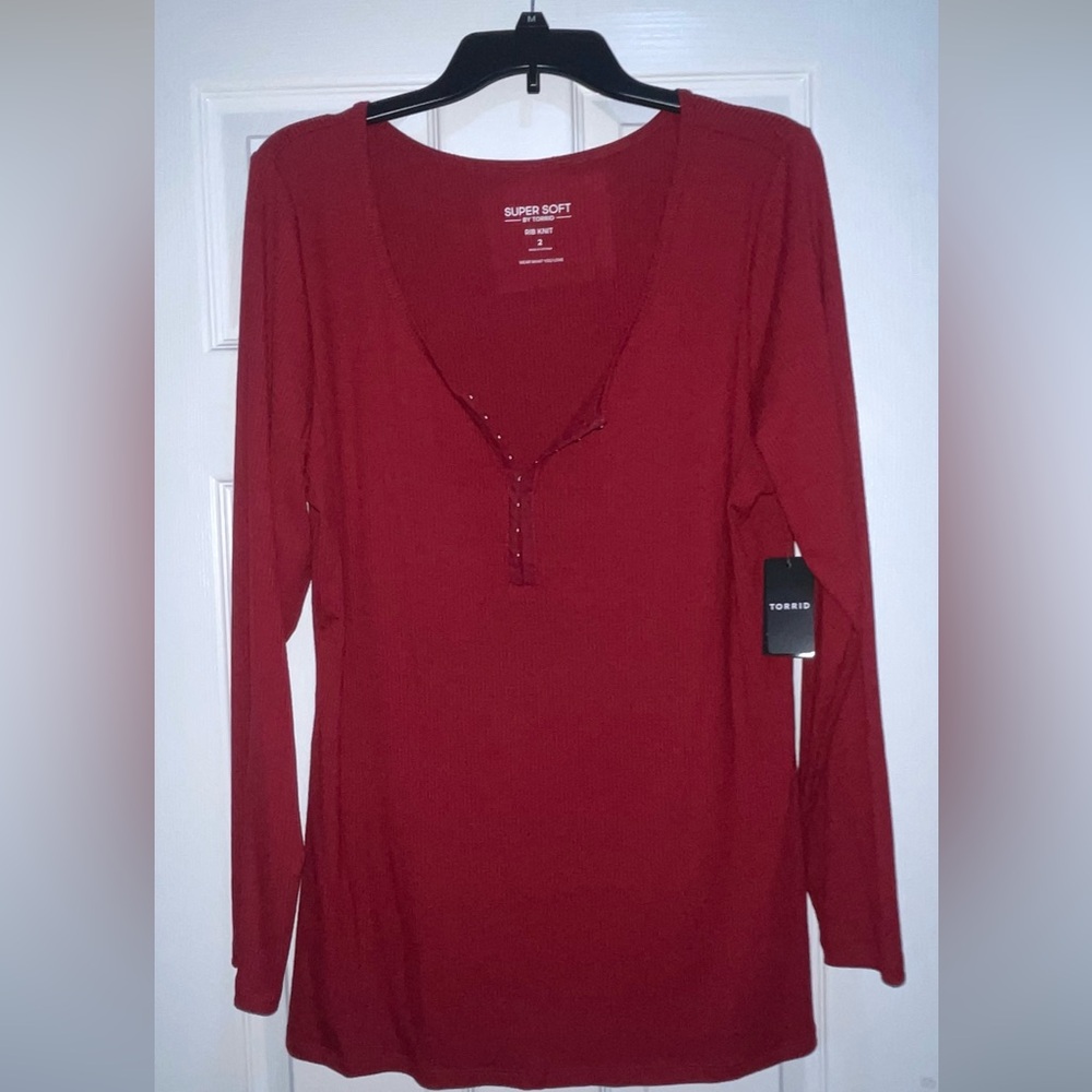 Plus Henley top